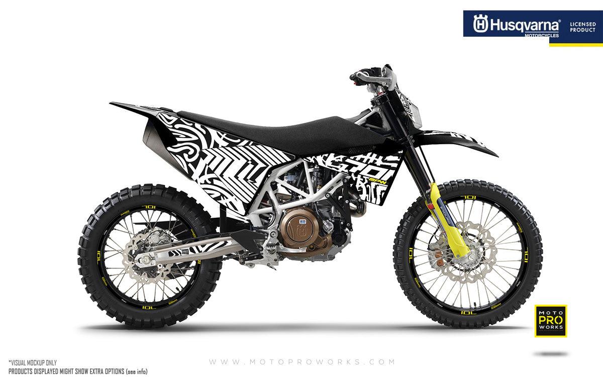 Husqvarna GRAPHICS - "ZEBRA" (white) - MotoProWorks