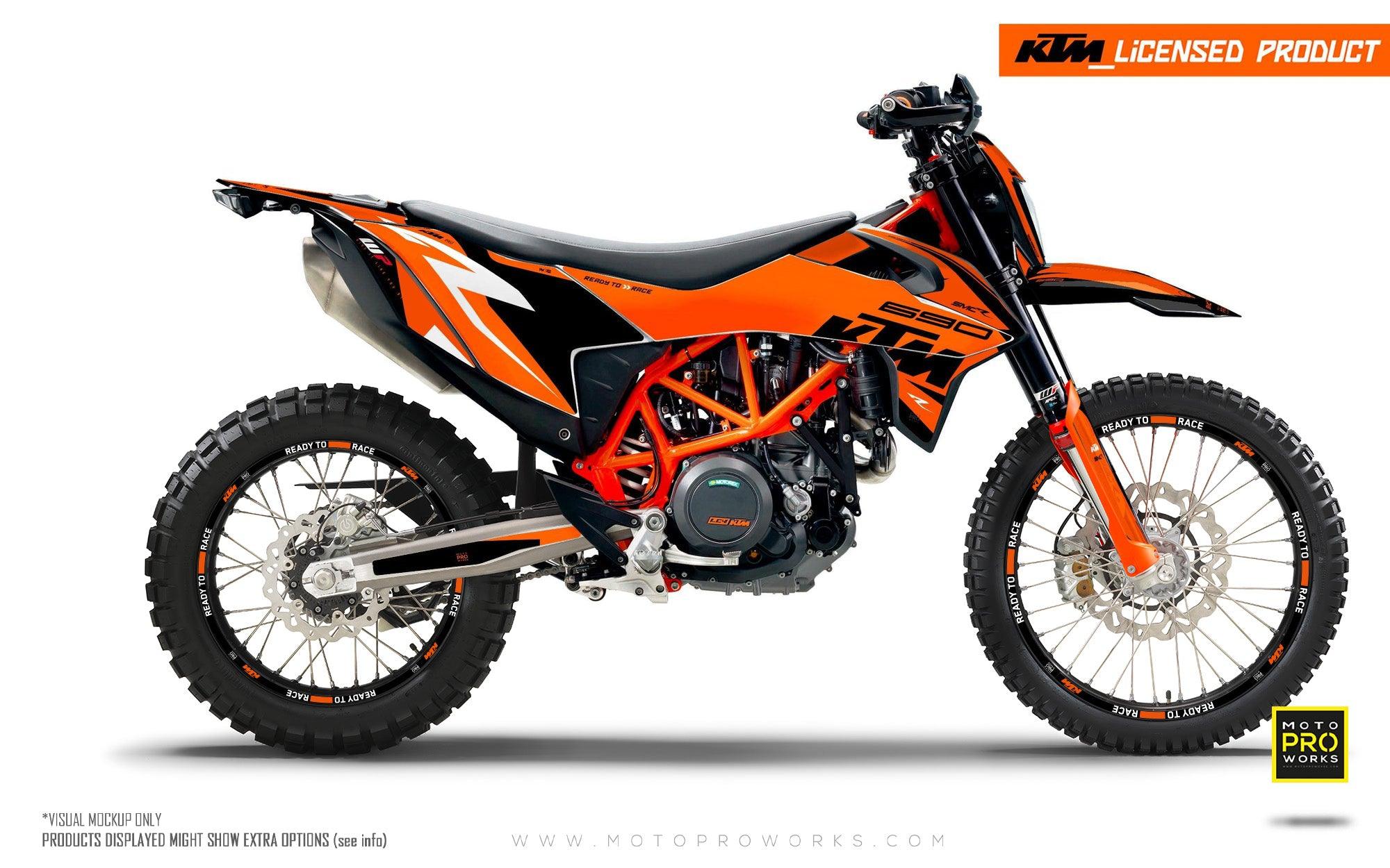 KTM GRAPHIC KIT - "Torque" (Orange) - MotoProWorks | Decals and Bike Graphic kit