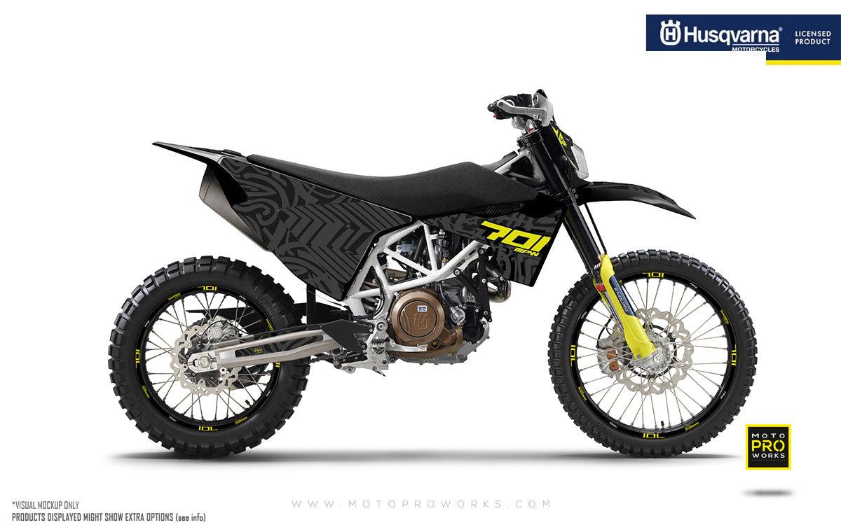 Husqvarna GRAPHICS - "ZEBRA" (black) - MotoProWorks