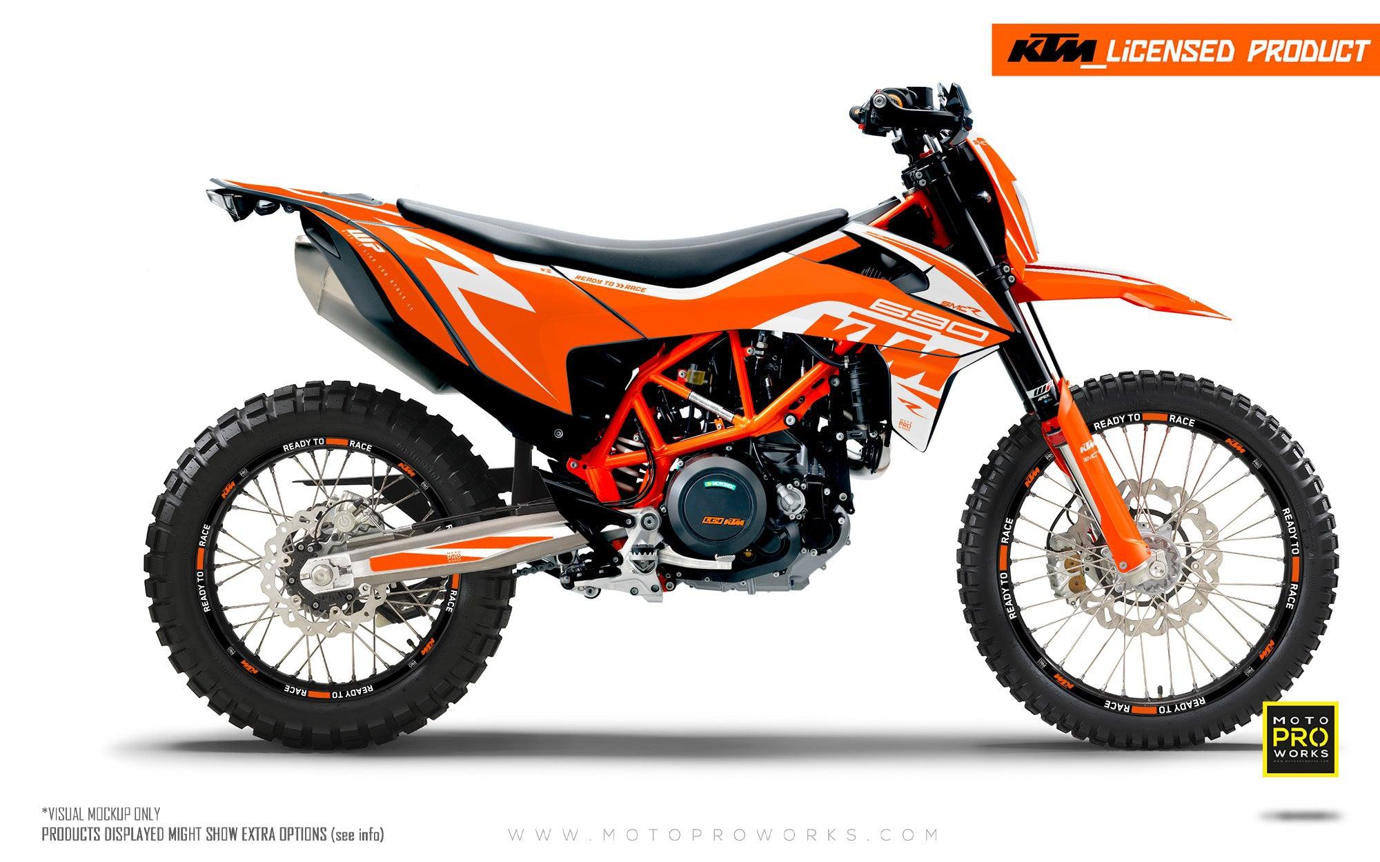 KTM GRAPHICS - 690 SMC-R "Torque" (Solid/Orange) - MotoProWorks