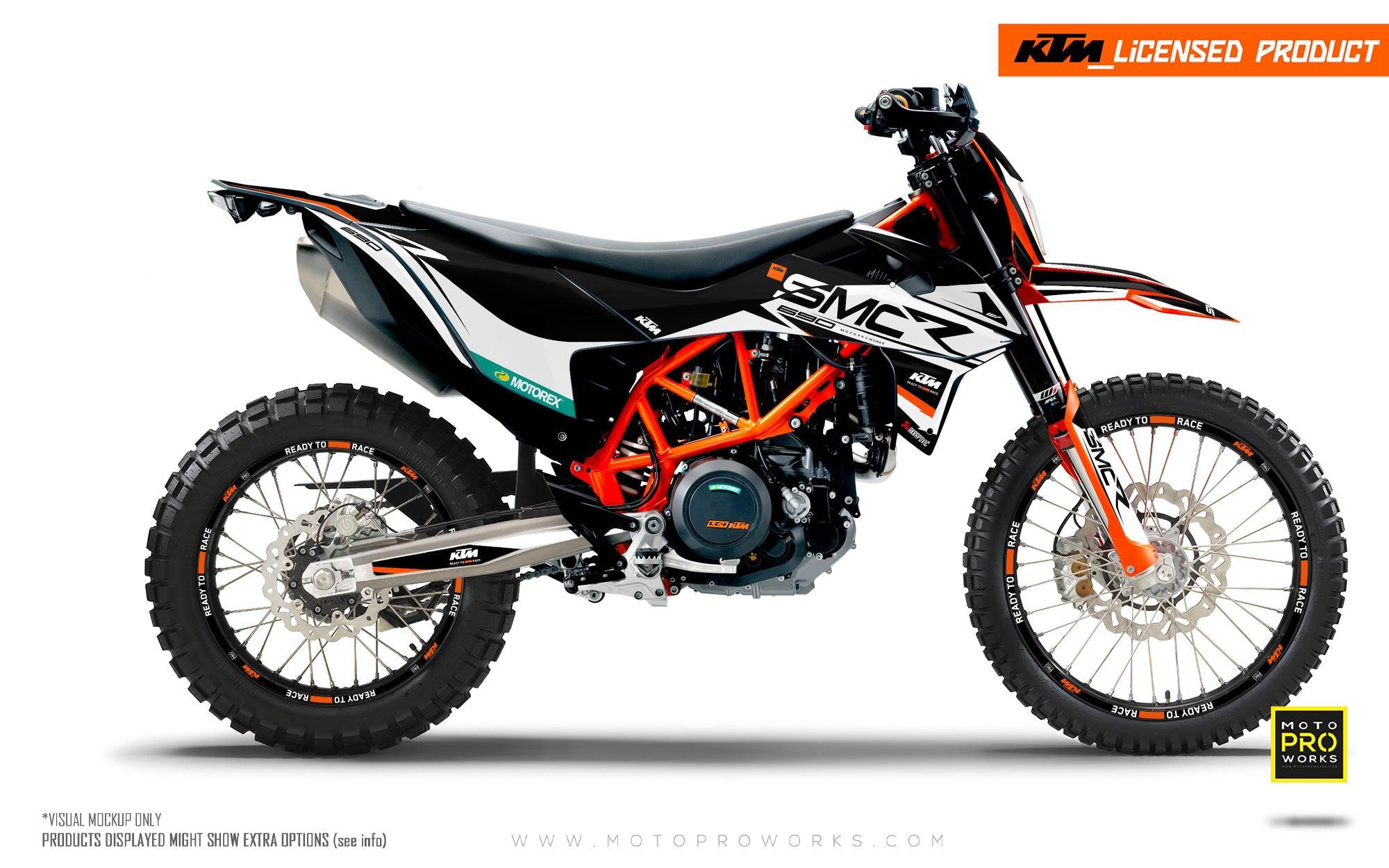 KTM GRAPHICS - 690 SMC-R "Racer" (Black) - MotoProWorks