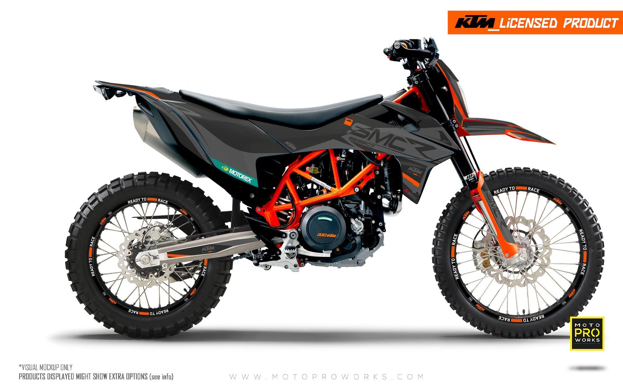 KTM GRAPHICS - 690 SMC-R "Racer" (Grey) - MotoProWorks