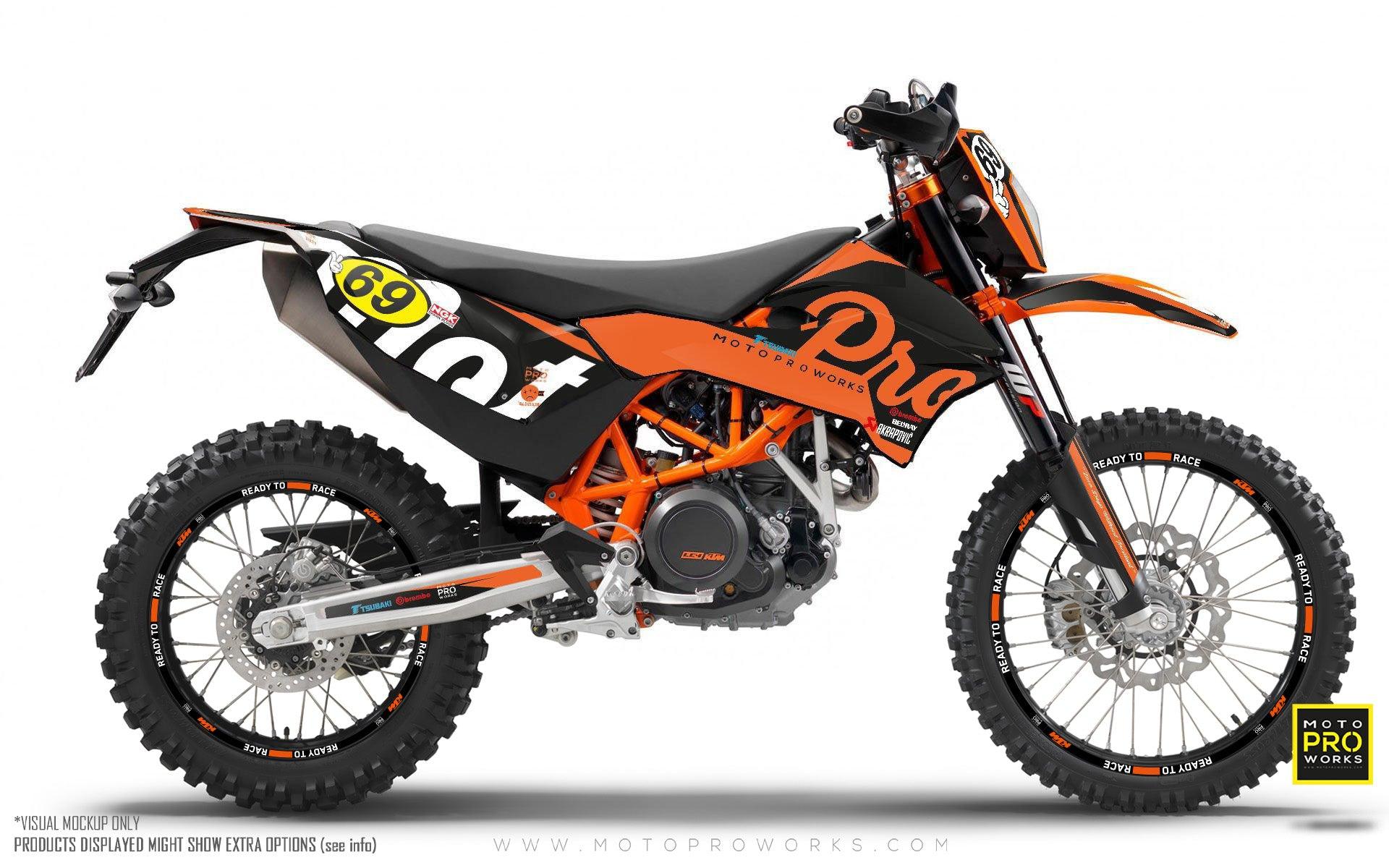 KTM GRAPHICS - "MIDNIGHT" (orange) - MotoProWorks