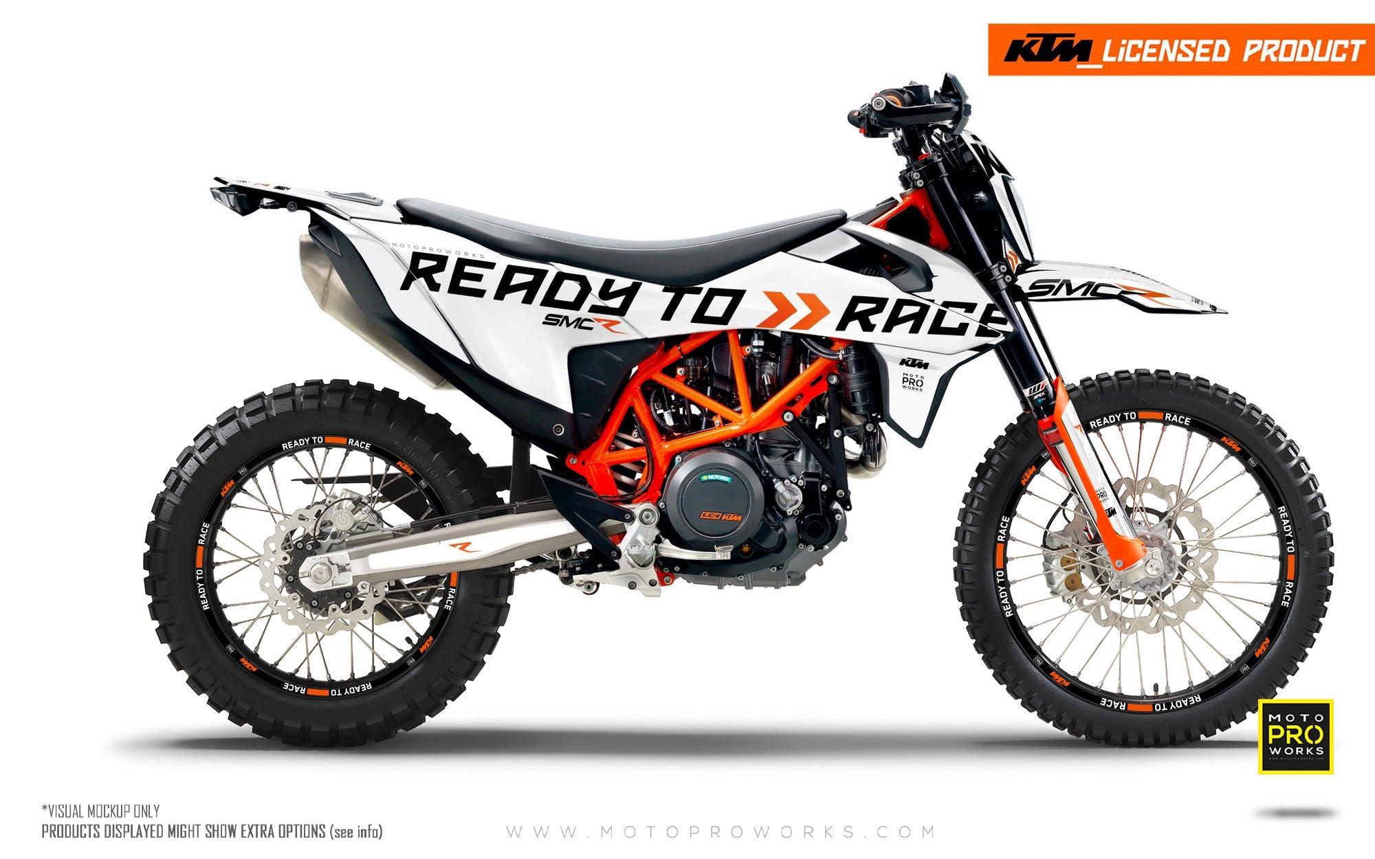 KTM GRAPHICS - 690 SMC-R "Ready2Race" (White)