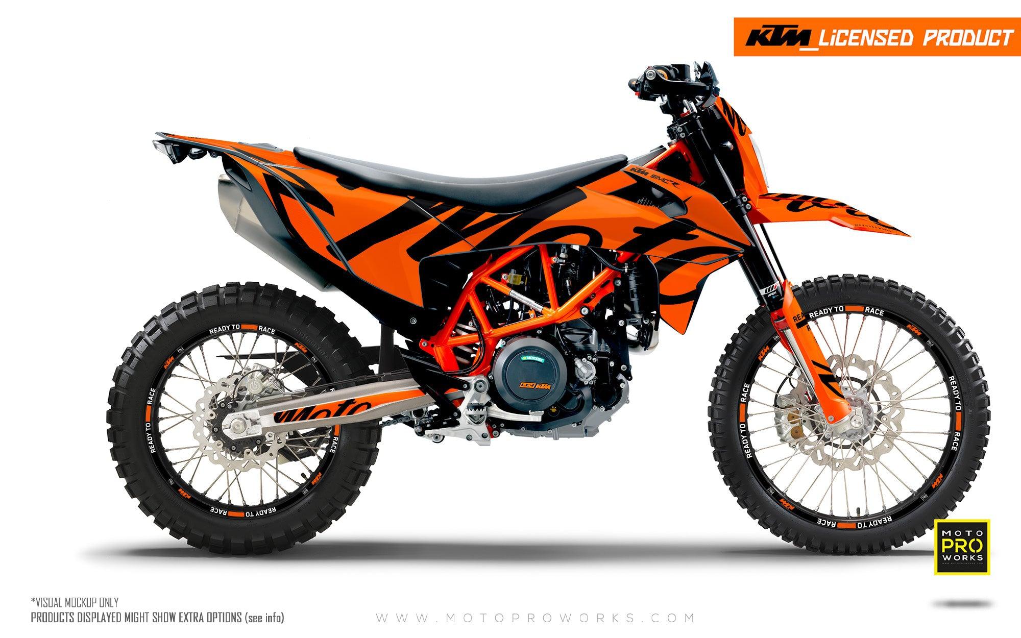 KTM GRAPHICS - 690 SMC-R "Script" (Orange) - MotoProWorks