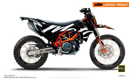 KTM GRAPHICS - 690 SMC-R "Script" (Black) - MotoProWorks