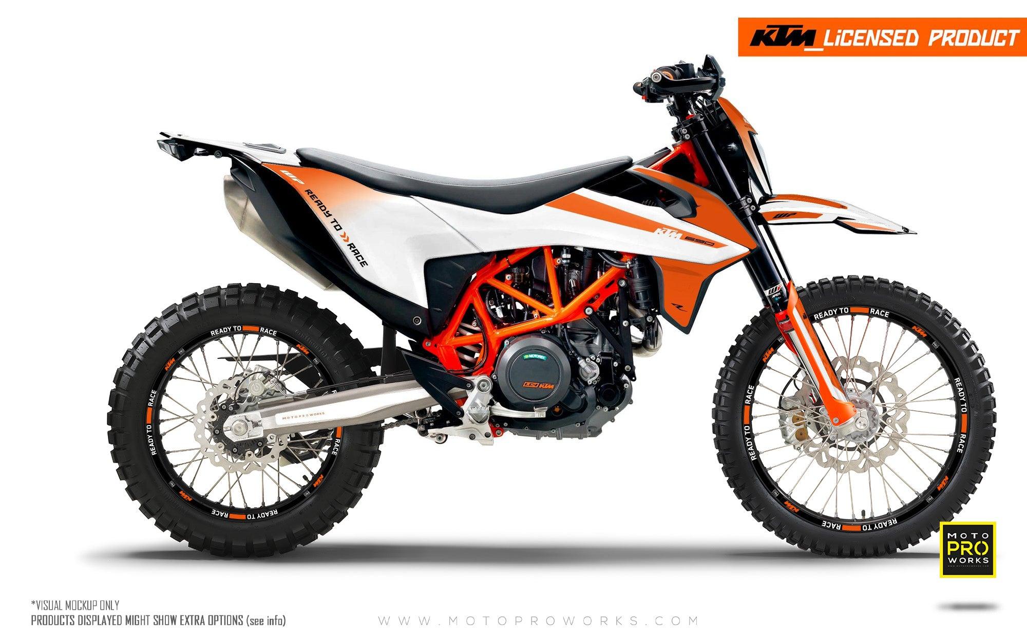 KTM GRAPHICS - "RADIUS" (white) - MotoProWorks