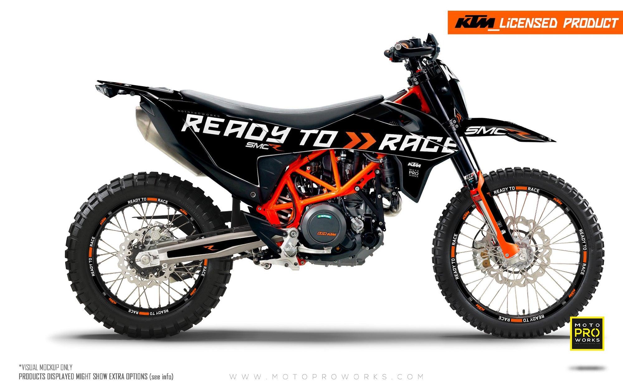 KTM GRAPHIC KIT - 690 SMC-R "Ready2Race" (Black) - MotoProWorks | Decals and Bike Graphic kit