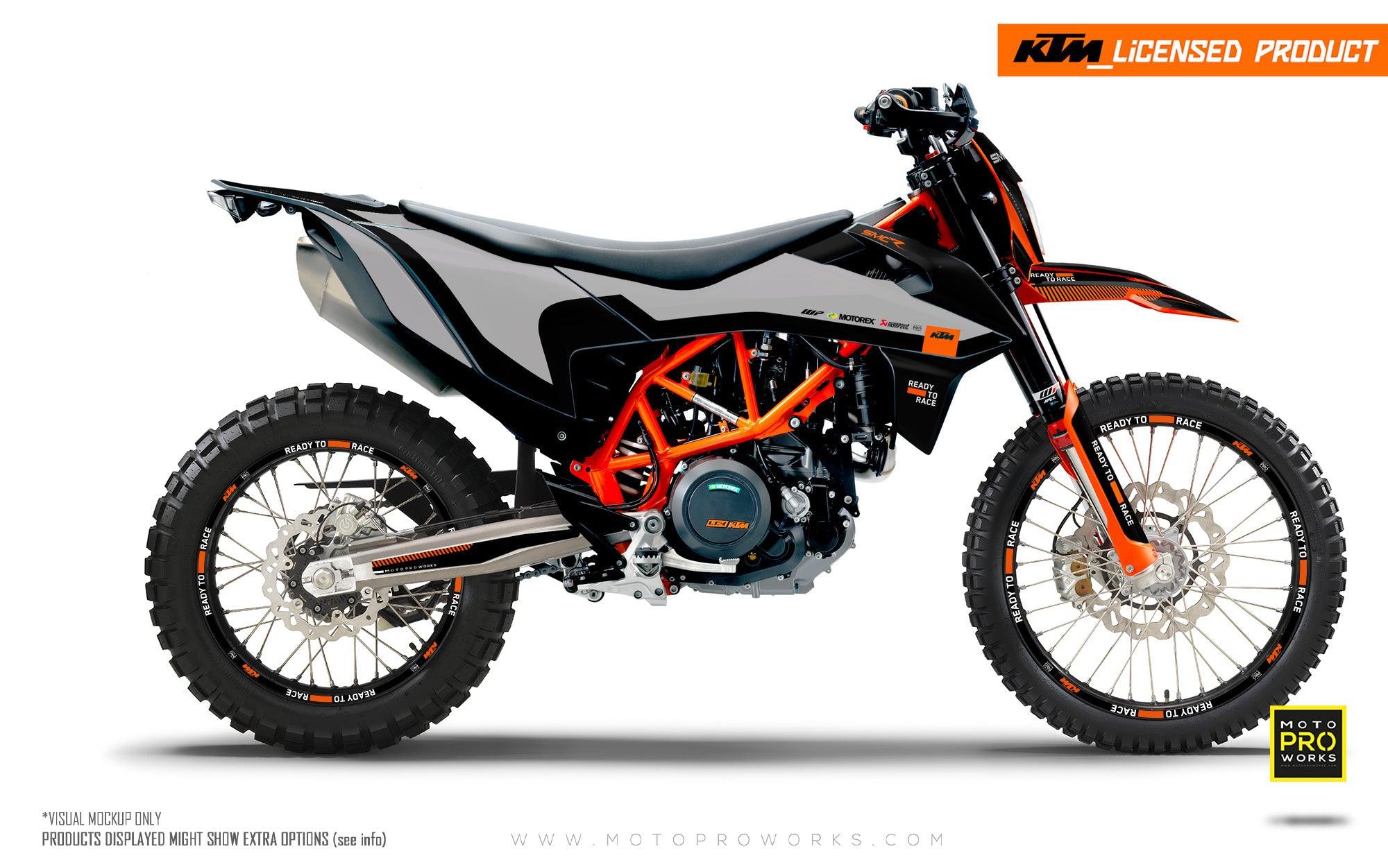 KTM GRAPHICS - 690 SMC-R "Sprint" (Grey/Orange) - MotoProWorks