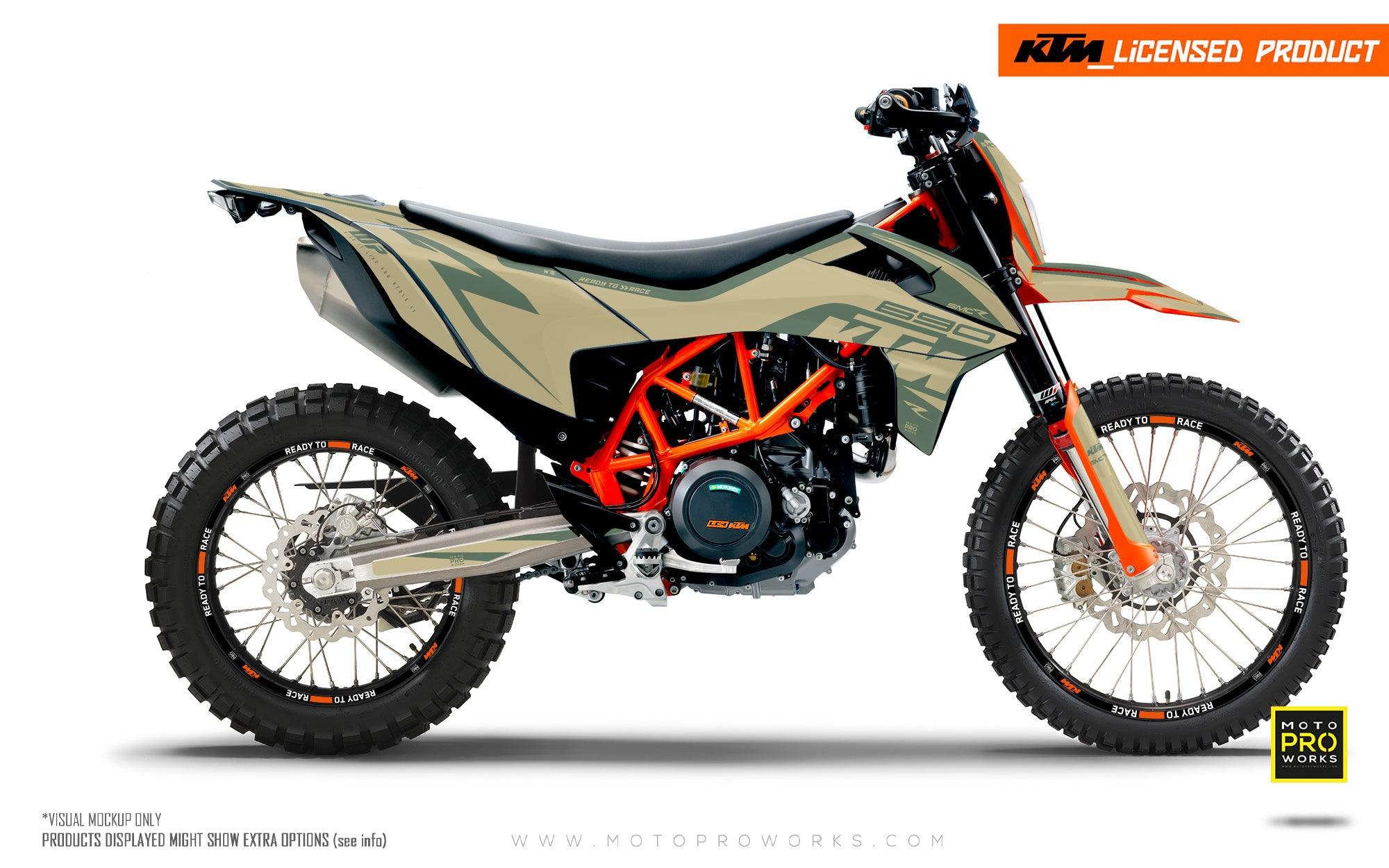 KTM GRAPHICS - 690 SMC-R "Torque" (Solid/Sand) - MotoProWorks