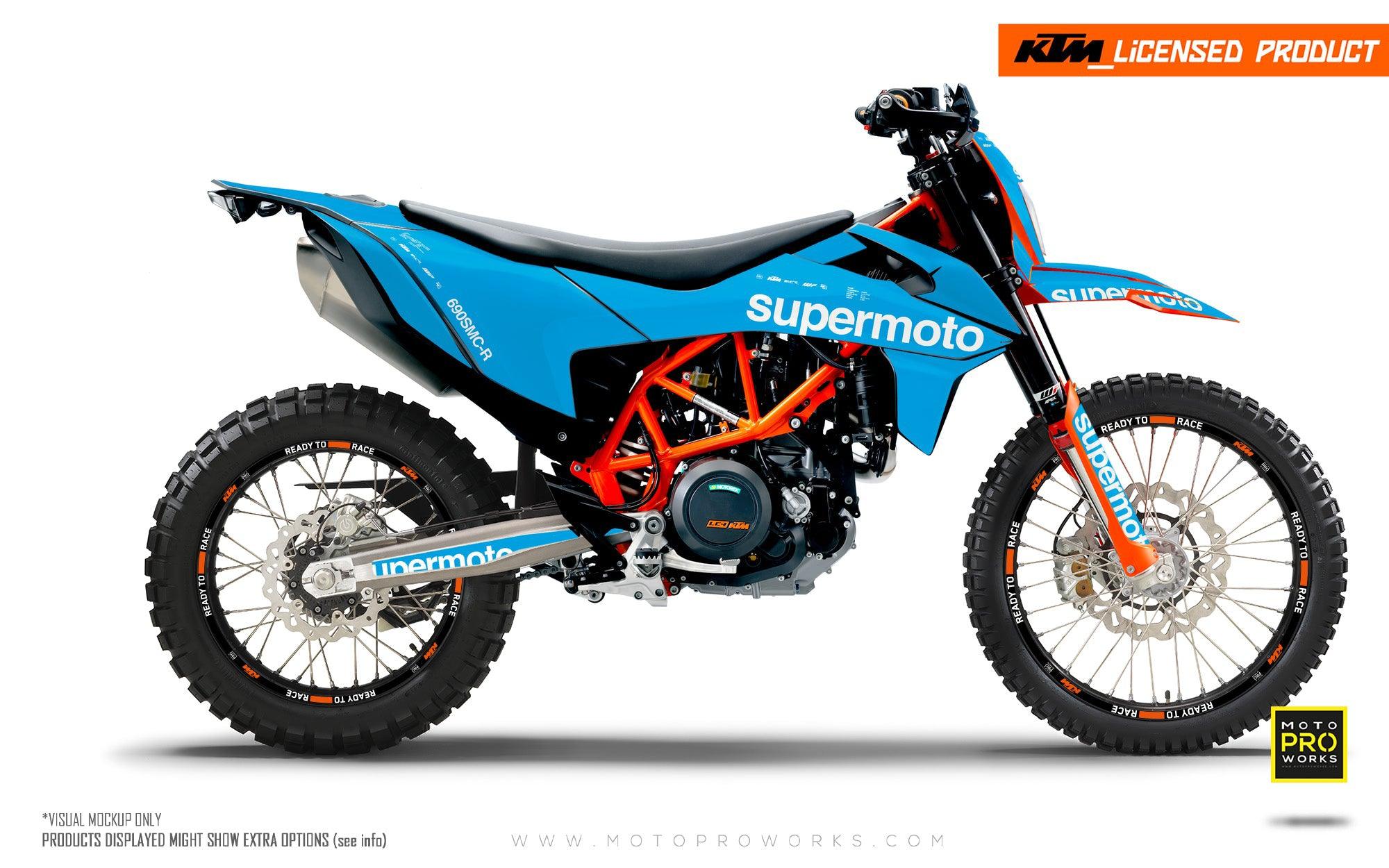 KTM GRAPHICS - 690 SMC-R "Type" (Light Blue) - MotoProWorks