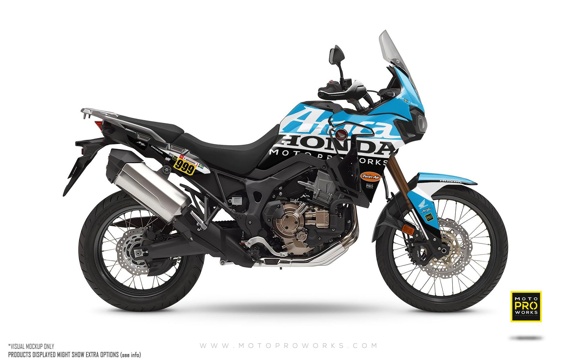 Honda Africa Twin 2016-2017 GRAPHICS - &quot;Waypointer&quot; (Ocean)