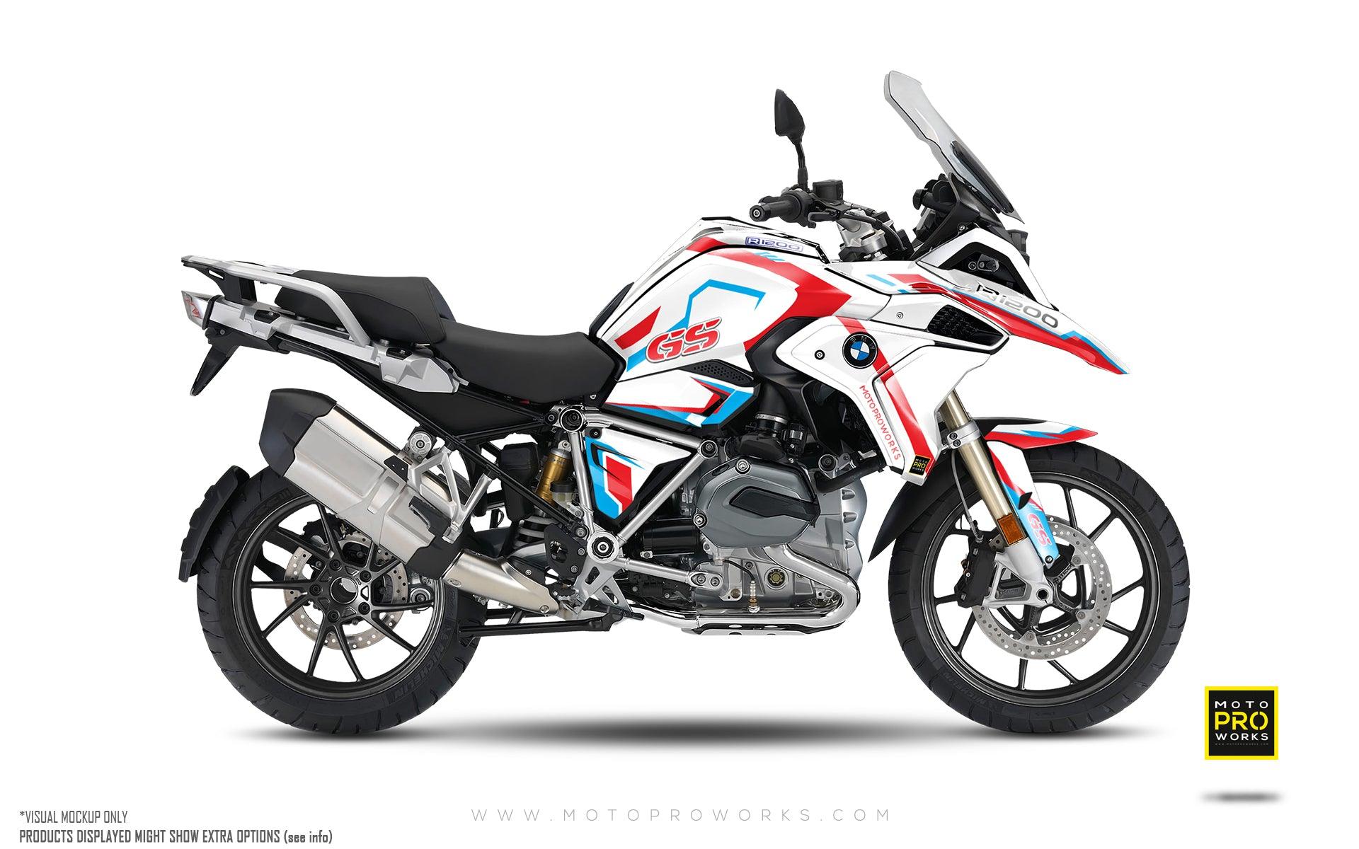BMW R 1200 GS (2017-2018) GRAPHICS - &quot;Voyager&quot; (White)