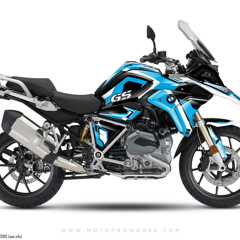 Autocollant BMW R1200GS 2 Autocollants Réservoir BMW R 1200 GS