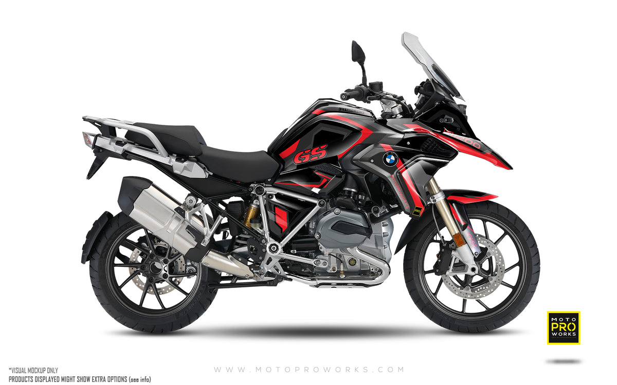 BMW R 1200 GS (2017-2018) GRAPHICS - &quot;Voyager&quot; (Red)