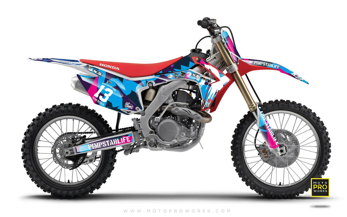 Honda GRAPHIC KIT - &quot;M90&quot; (candy) - MotoProWorks | Decals and Bike Graphic kit