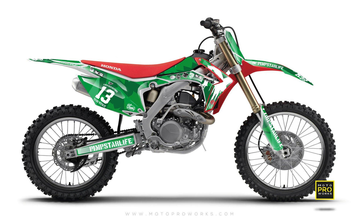 Green honda shop dirt bike