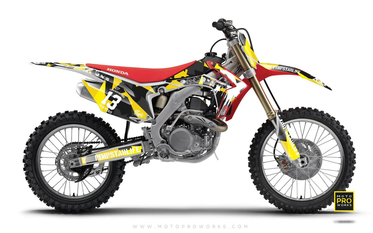 Honda GRAPHIC KIT - &quot;M90&quot; (wasp) - MotoProWorks | Decals and Bike Graphic kit