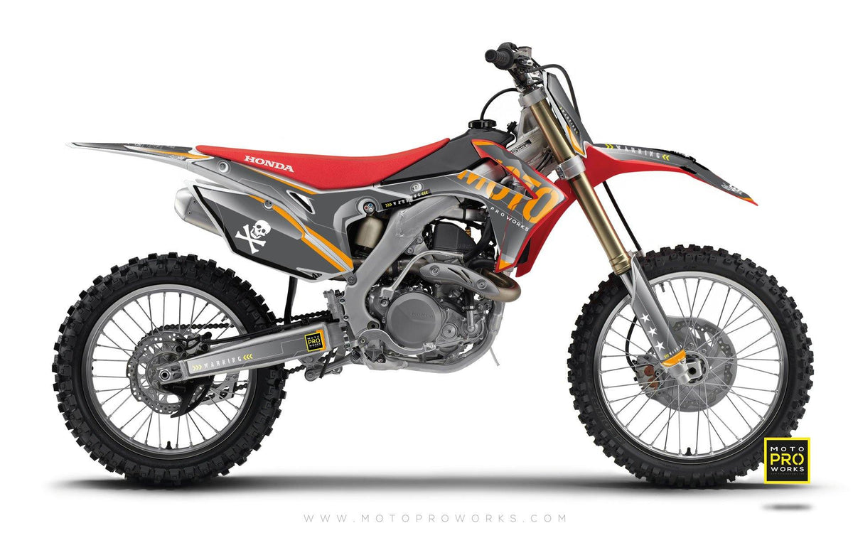 Honda GRAPHIC KIT - &quot;GTECH&quot; (dark) - MotoProWorks | Decals and Bike Graphic kit