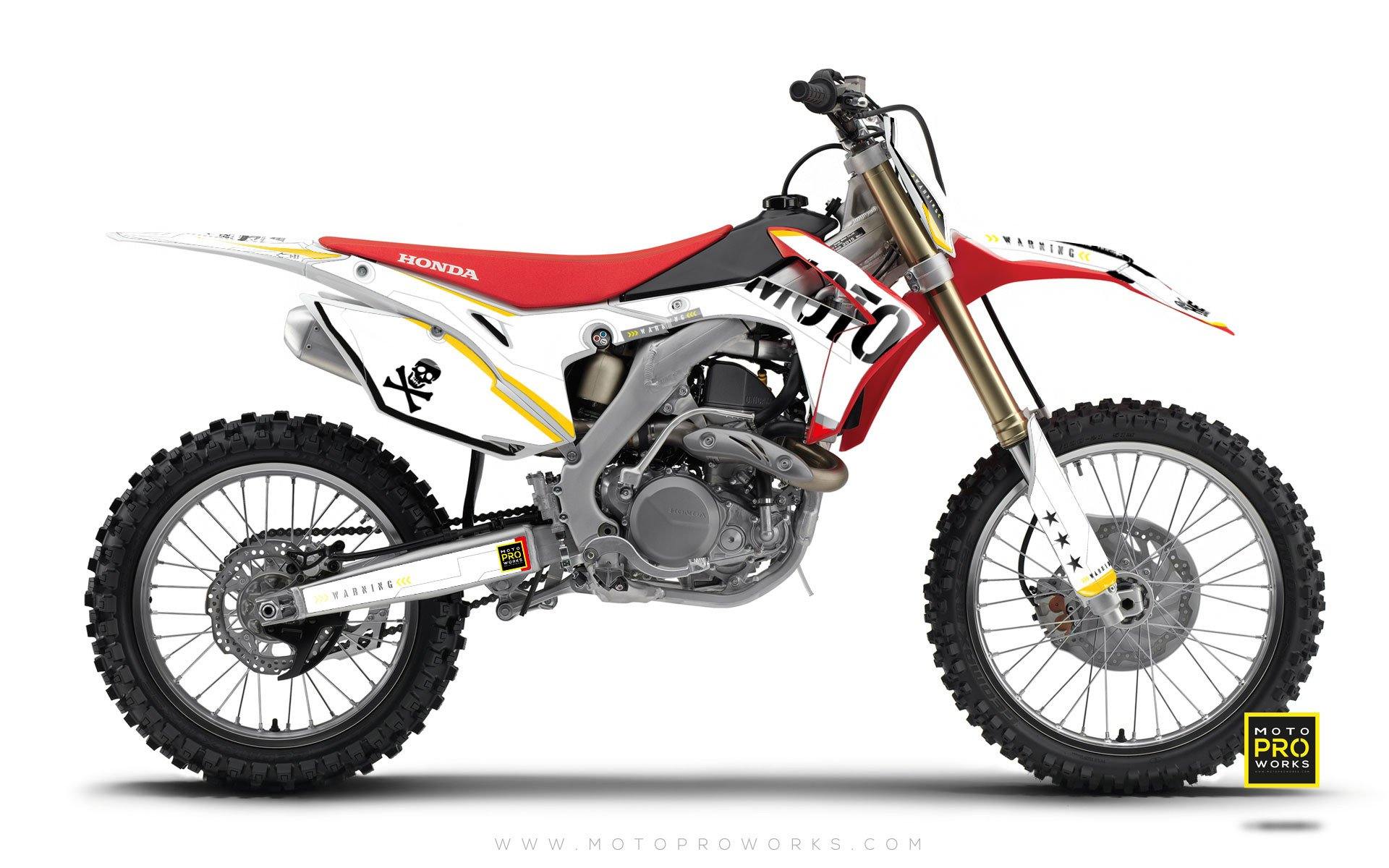 Honda GRAPHIC KIT - "GTECH" (white) - MotoProWorks | Decals and Bike Graphic kit