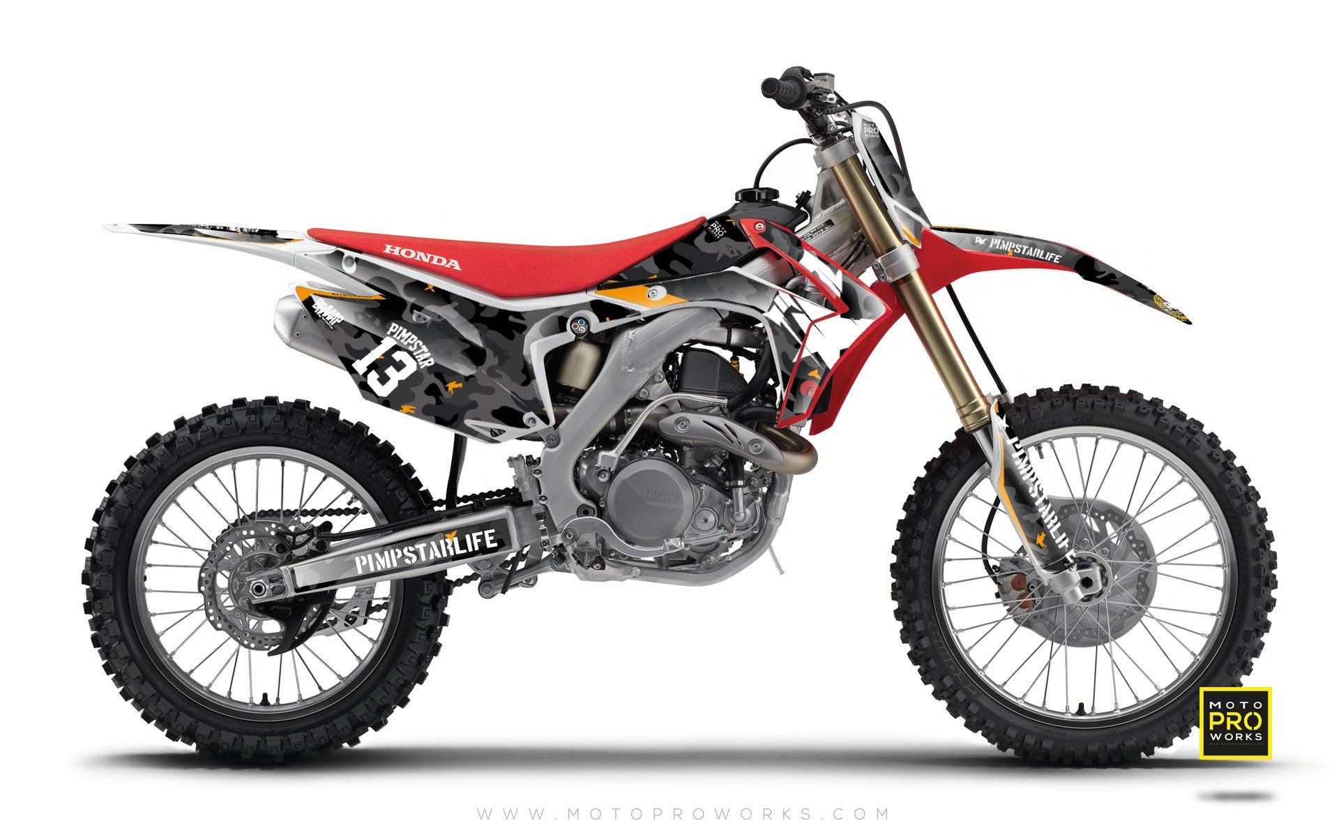 Honda GRAPHIC KIT - "WILDCAMO" (dark) - MotoProWorks | Decals and Bike Graphic kit