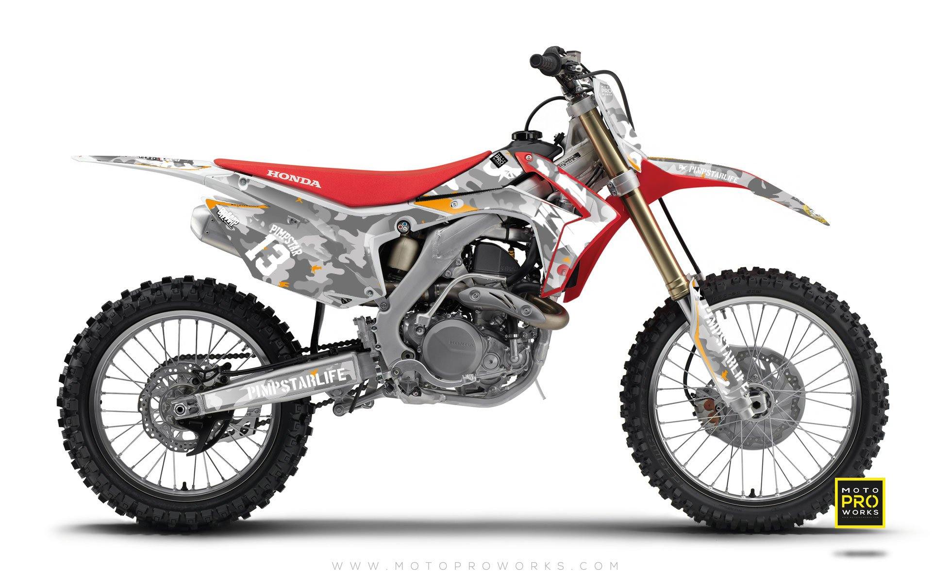 Honda GRAPHIC KIT - "WILDCAMO" (snow) - MotoProWorks | Decals and Bike Graphic kit
