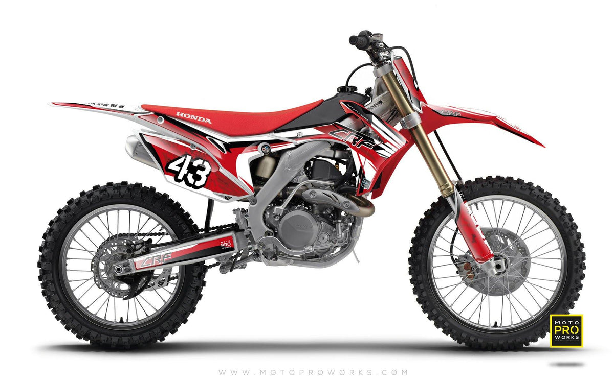 Honda GRAPHIC KIT - &quot;WINGPAT&quot; - MotoProWorks | Decals and Bike Graphic kit