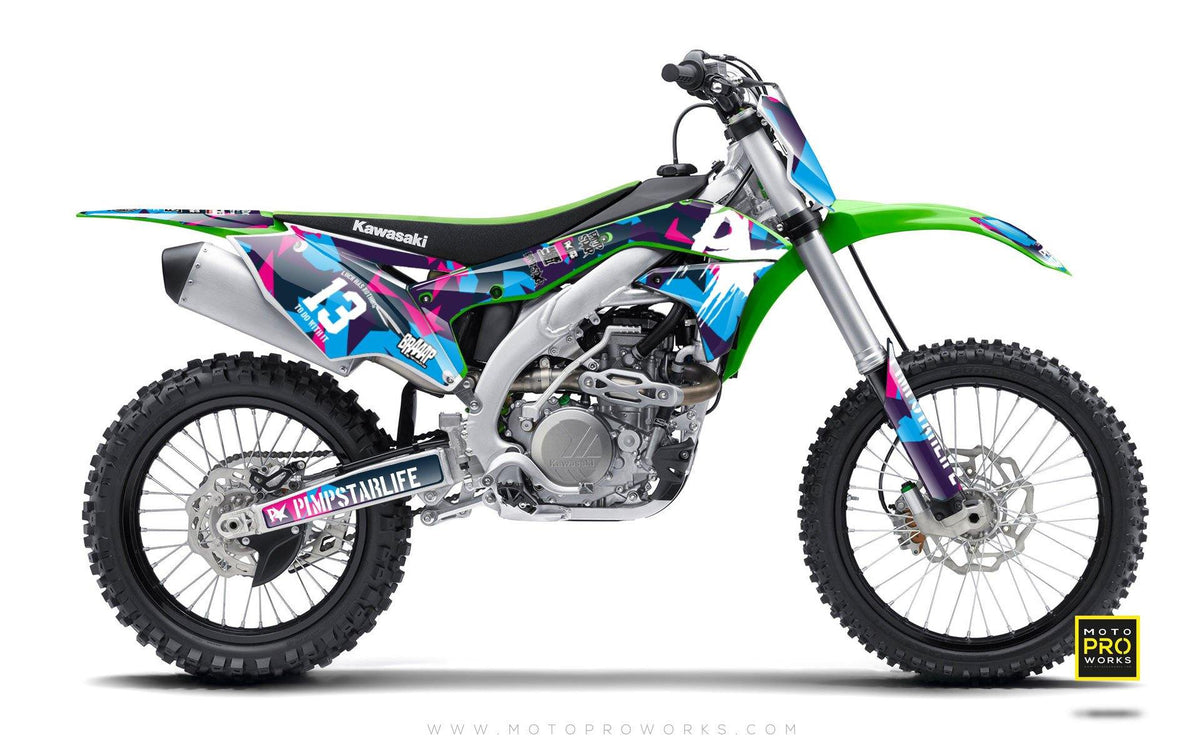 Kawasaki GRAPHIC KIT - &quot;M90&quot; (candy) - MotoProWorks | Decals and Bike Graphic kit