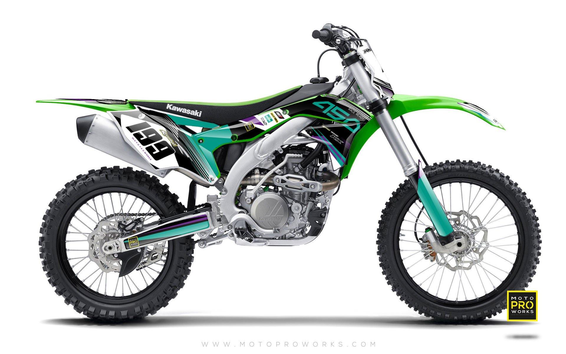 Kawasaki GRAPHIC KIT - "GOFAST" (salmiak) - MotoProWorks | Decals and Bike Graphic kit