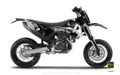 KTM GRAPHIC KIT - "Raising Hell" (black) - MotoProWorks | Decals and Bike Graphic kit