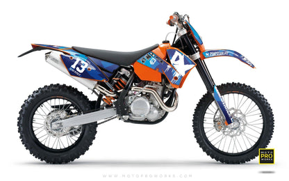 KTM GRAPHIC KIT - "M90" (blue) - MotoProWorks | Decals and Bike Graphic kit