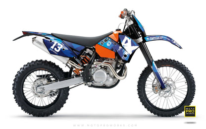 KTM GRAPHIC KIT - "M90" (blue) - MotoProWorks | Decals and Bike Graphic kit