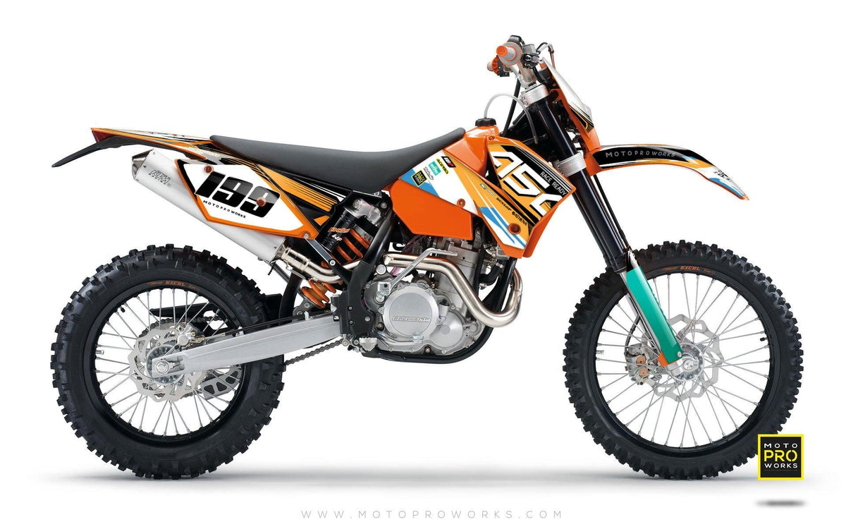 KTM GRAPHIC KIT - &quot;GOFAST&quot; (orange) - MotoProWorks | Decals and Bike Graphic kit