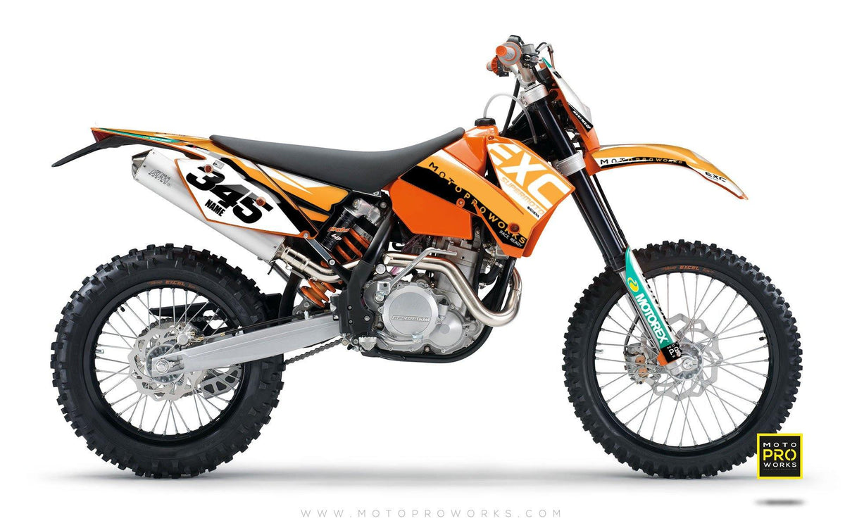 KTM GRAPHIC KIT - &quot;GRADIUS&quot; (orange) - MotoProWorks | Decals and Bike Graphic kit