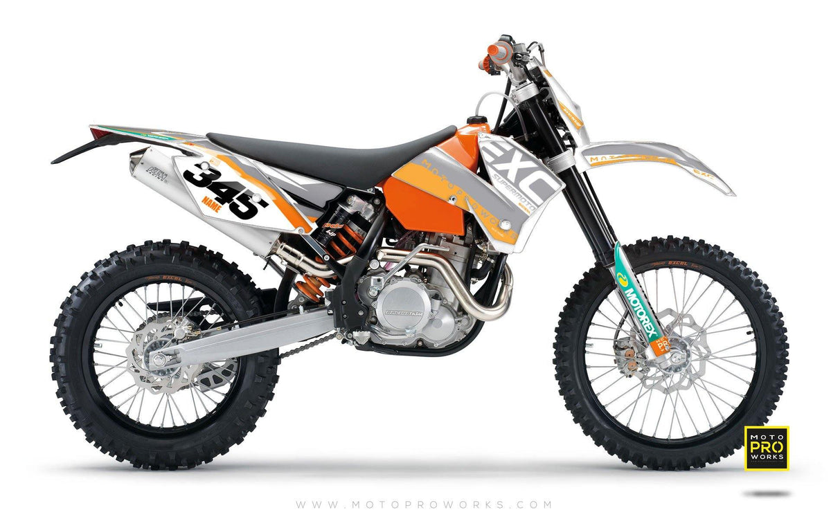 KTM GRAPHIC KIT - &quot;GRADIUS&quot; (grey) - MotoProWorks | Decals and Bike Graphic kit