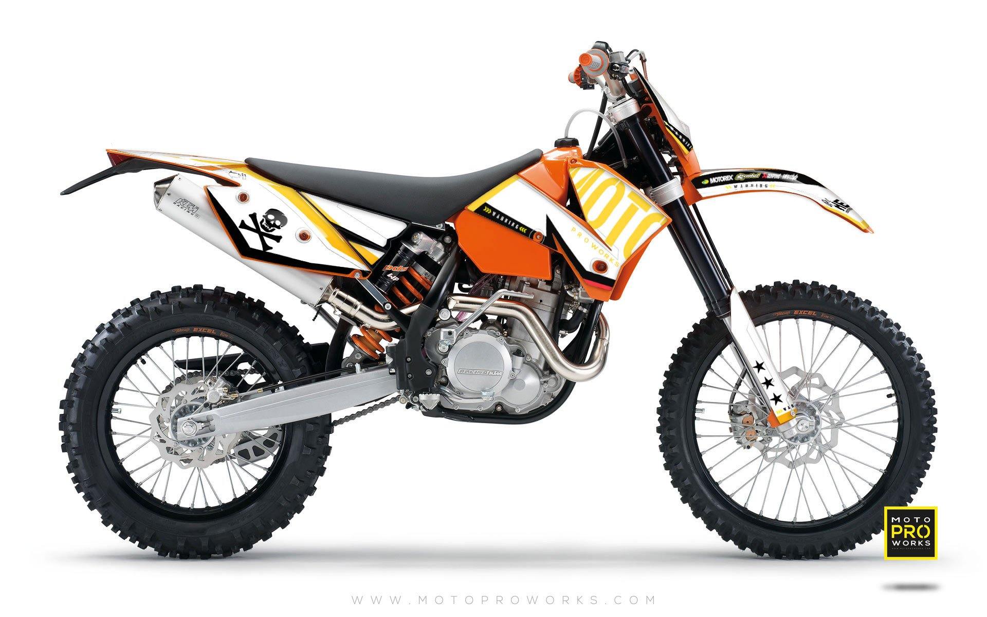KTM GRAPHIC KIT - "GTECH" (white) - MotoProWorks | Decals and Bike Graphic kit