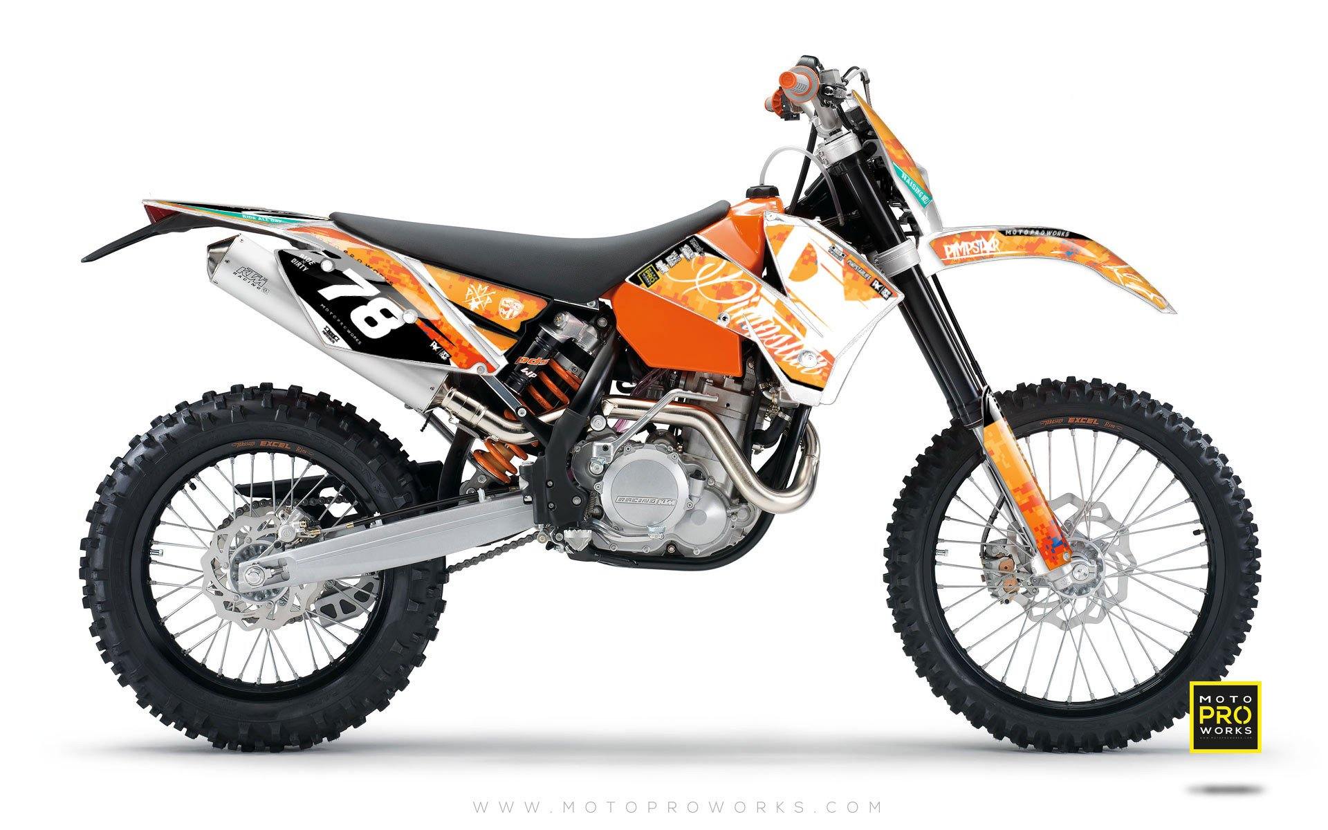 KTM GRAPHIC KIT - "MARPAT" (orange) - MotoProWorks | Decals and Bike Graphic kit