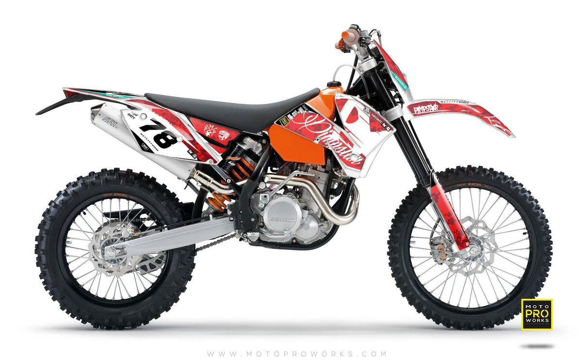 KTM GRAPHIC KIT - &quot;MARPAT&quot; (red) - MotoProWorks | Decals and Bike Graphic kit