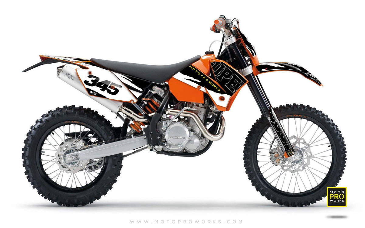 KTM GRAPHIC KIT - &quot;SCRATCHY&quot; - MotoProWorks | Decals and Bike Graphic kit