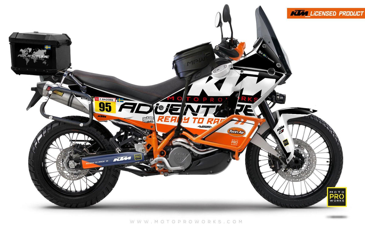 KTM Adventure GRAPHIC KIT - &quot;WAYPOINTER&quot; (night) - MotoProWorks | Decals and Bike Graphic kit