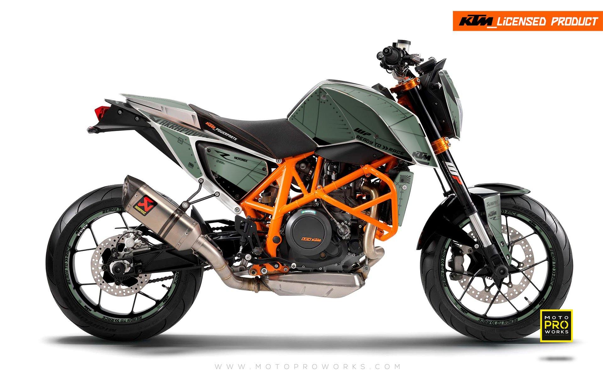 KTM 690 Duke GRAPHIC KIT - "Liberty" (Moss) - MotoProWorks | Decals and Bike Graphic kit