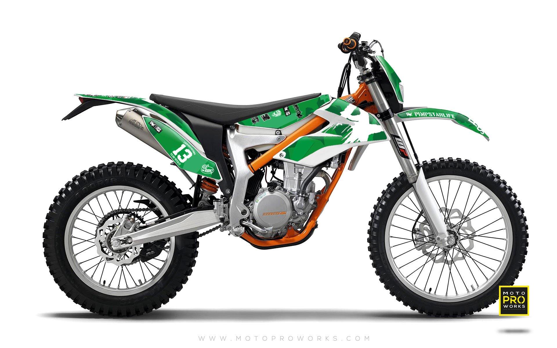 KTM GRAPHIC KIT - "M90" (green) - MotoProWorks | Decals and Bike Graphic kit