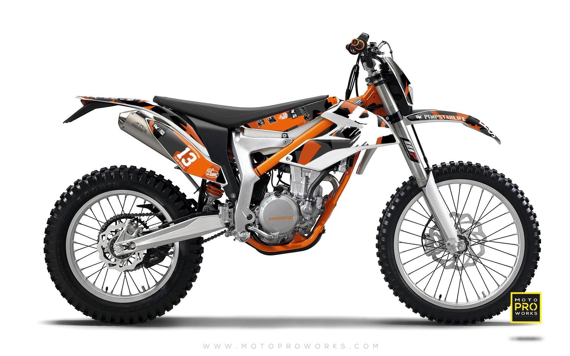 KTM GRAPHIC KIT - "M90" (orange) - MotoProWorks | Decals and Bike Graphic kit
