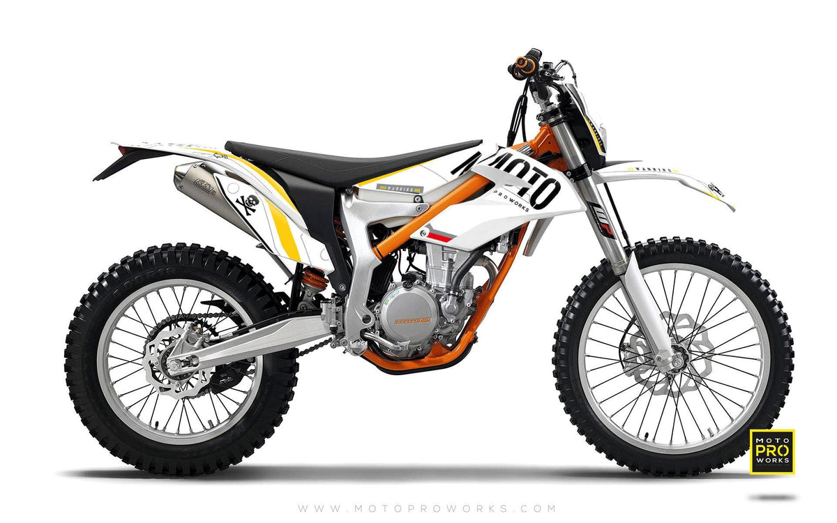 KTM GRAPHIC KIT - &quot;GTECH&quot; (white) - MotoProWorks | Decals and Bike Graphic kit