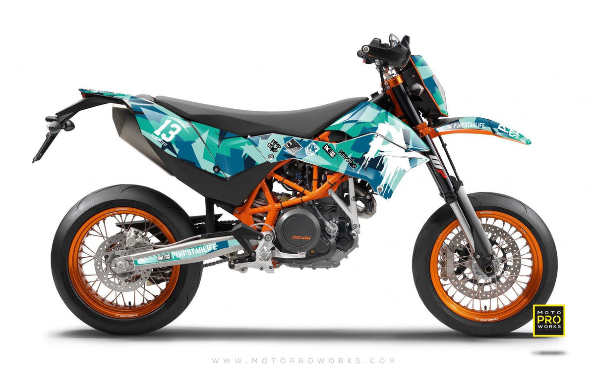 KTM GRAPHIC KIT - &quot;M90&quot; (banger) - MotoProWorks | Decals and Bike Graphic kit