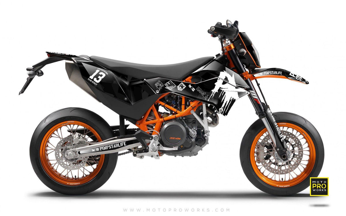 KTM GRAPHIC KIT - &quot;M90&quot; (black) - MotoProWorks | Decals and Bike Graphic kit