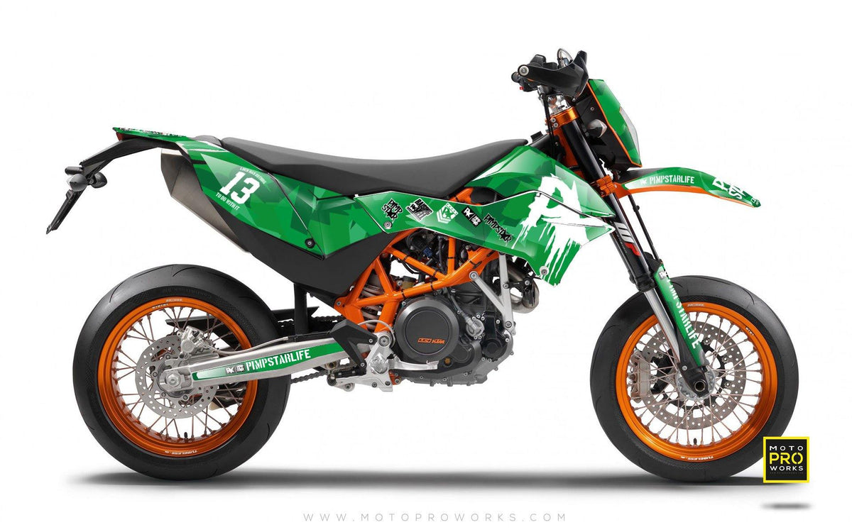 KTM GRAPHIC KIT - &quot;M90&quot; (green) - MotoProWorks | Decals and Bike Graphic kit