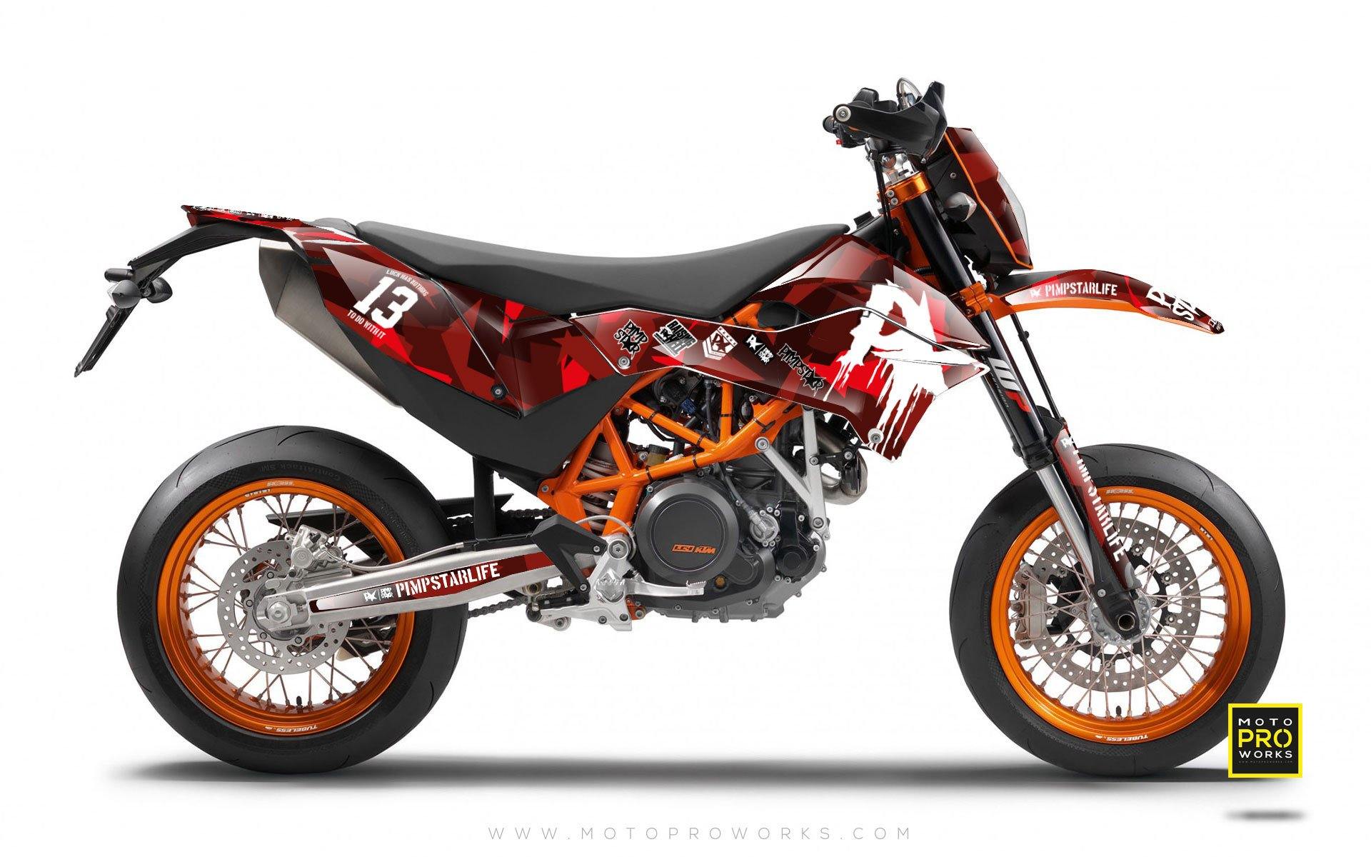 KTM GRAPHIC KIT - "M90" (ruby) - MotoProWorks | Decals and Bike Graphic kit