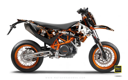 KTM GRAPHIC KIT - "Raising Hell" (orange) - MotoProWorks | Decals and Bike Graphic kit