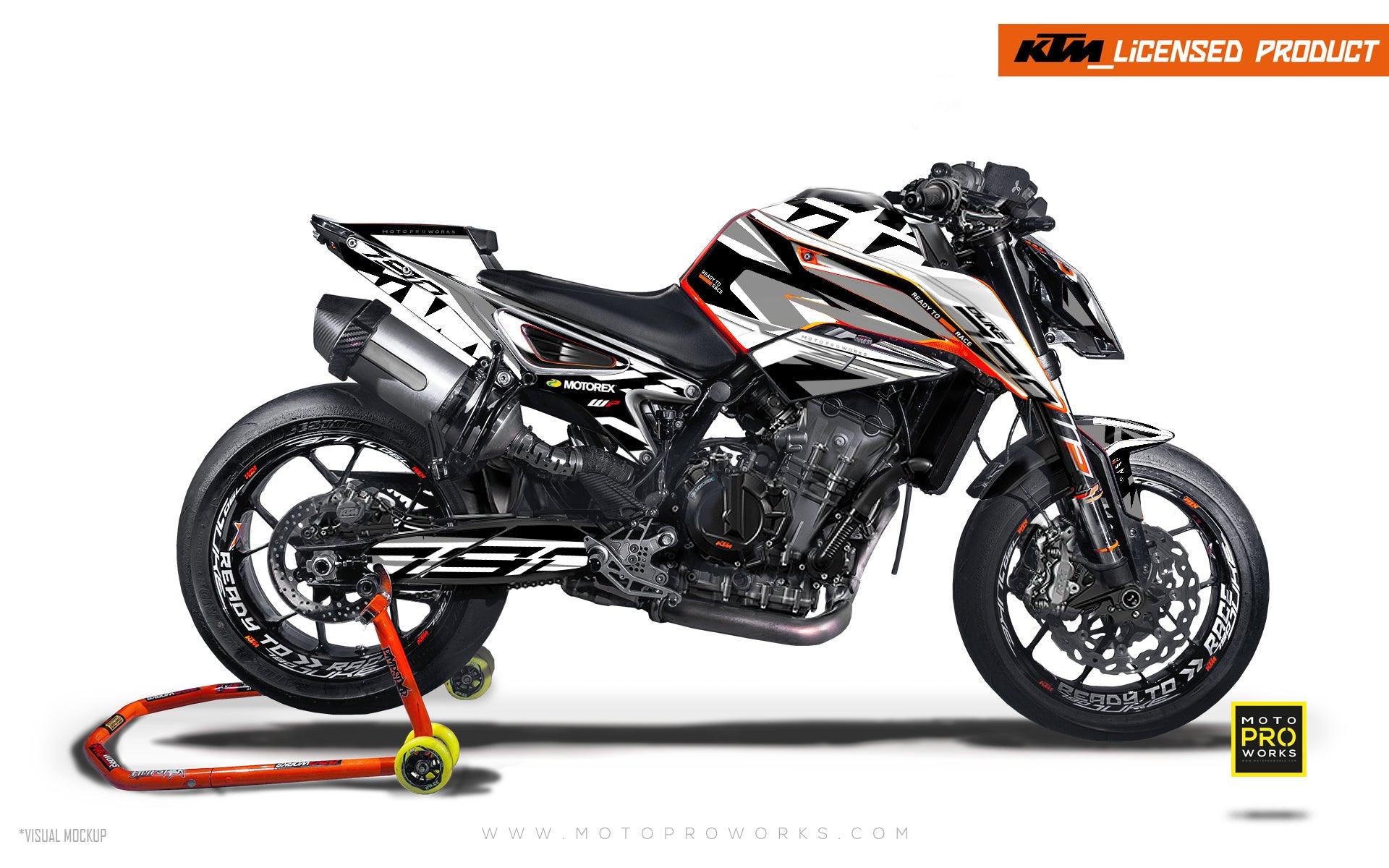 KTM 790/890 Duke GRAPHICS - "Legacy" (White) - MotoProWorks